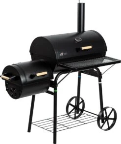 El Fuego Dakota - Barbecue - Smoker - Zwart - Grilloppervlak 66 X 41 Cm - Afmeting 132,5 X 66 X 122 Cm -Barbecuebenodigdheden 1005x1200