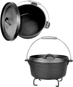EL Fuego Dutch Oven Set Gietijzer 7-delig 13 EL Fuego Dutch Oven Set Gietijzer 7-delig -Barbecuebenodigdheden 1010x1200 1