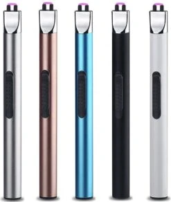 Staza - Oplaadbare Lange Elektrische Aansteker - Duurzame Plasma Aansteker - Inclusief Cadeauverpakking - BBQ - Kaarsen - Zwart -Barbecuebenodigdheden 1015x1200