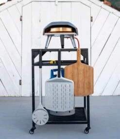 Ooni - Tafel - Medium - Pizza Tafel - 60x80x 90cm - RVS - Zwart -Barbecuebenodigdheden 1035x1200