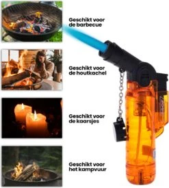 Prof Turbo Aansteker - Stormaansteker - Kaarsen - BBQ - Sigaren - 1 St -Barbecuebenodigdheden 1078x1200