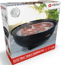 Alpina Elektrische BBQ - Tafel-Barbecue - Geen Rook - Binnen Barbecueën - 1250W - Ø 30 Cm - Zwart 18 Alpina Elektrische BBQ - Tafel-Barbecue - Geen Rook - Binnen Barbecueën - 1250W - Ø 30 Cm - Zwart -Barbecuebenodigdheden 1137x1200 1