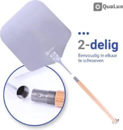 Qualux Pizzaschep Tweedelig – Pizzaschep Voor BBQ – Ophangbaar – Hout/rvs -Barbecuebenodigdheden 1139x1200 1