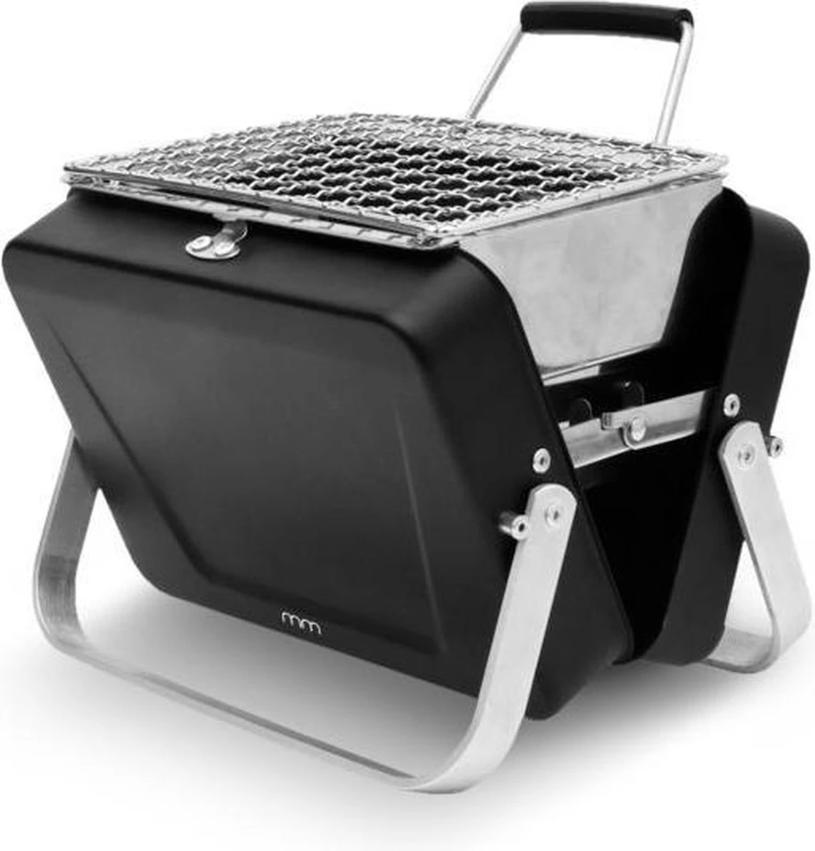 Mikamax Draagbare Mini BBQ - Barbecue - 's Werelds Kleinste Barbecue - Past In Je Broekzak - 18 × 6 × 15,5 Cm - 714 Gram - Mat Zwart 2 Mikamax Draagbare Mini BBQ - Barbecue - 's Werelds Kleinste Barbecue - Past In Je Broekzak - 18 × 6 × 15,5 Cm - 714 Gram - Mat Zwart - Afbeelding 2