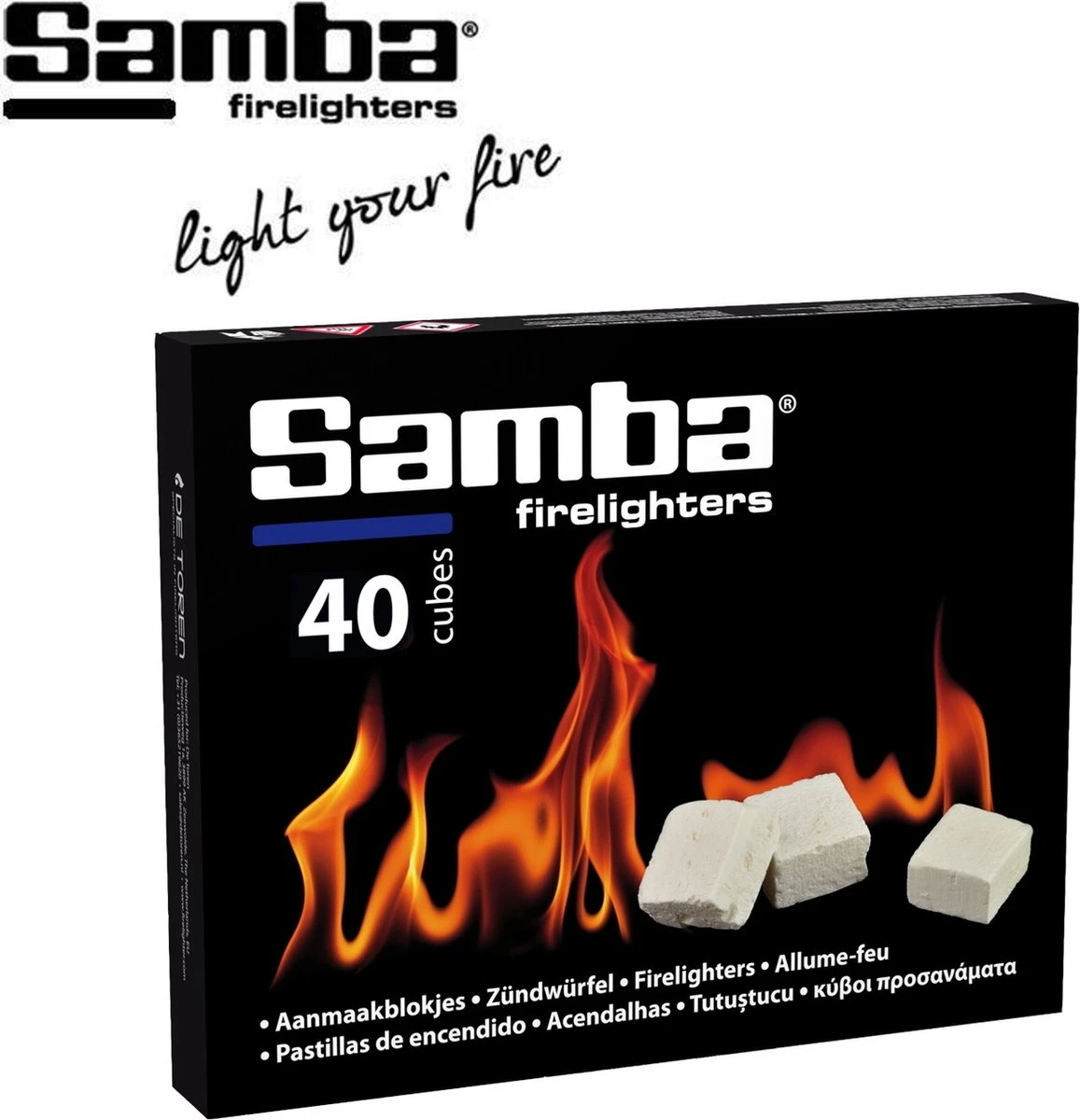 Samba Aanmaakblokjes Wit - 40 Stuks 2 Samba Aanmaakblokjes Wit - 40 Stuks - Afbeelding 2