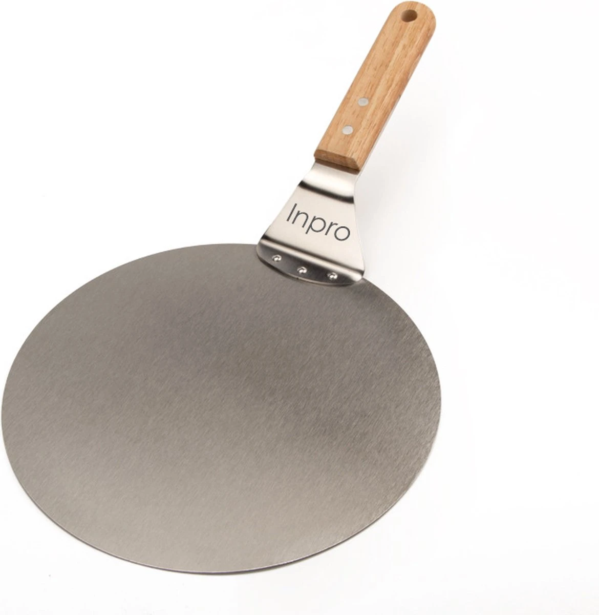 Inpro Pizzaschep RVS - Rond - Voor BBQ En Oven - Pizzaspatel - Taartschep - Houten Handvat - BBQ Gereedschap - Keukengerei - 30 Cm Diameter - Spatel 1 Inpro Pizzaschep RVS - Rond - Voor BBQ En Oven - Pizzaspatel - Taartschep - Houten Handvat - BBQ Gereedschap - Keukengerei - 30 Cm Diameter - Spatel