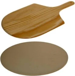 Merkloos Excellent Houseware Pizza-baksteen - Met Pizza-schep -Barbecuebenodigdheden 1179x1200 2