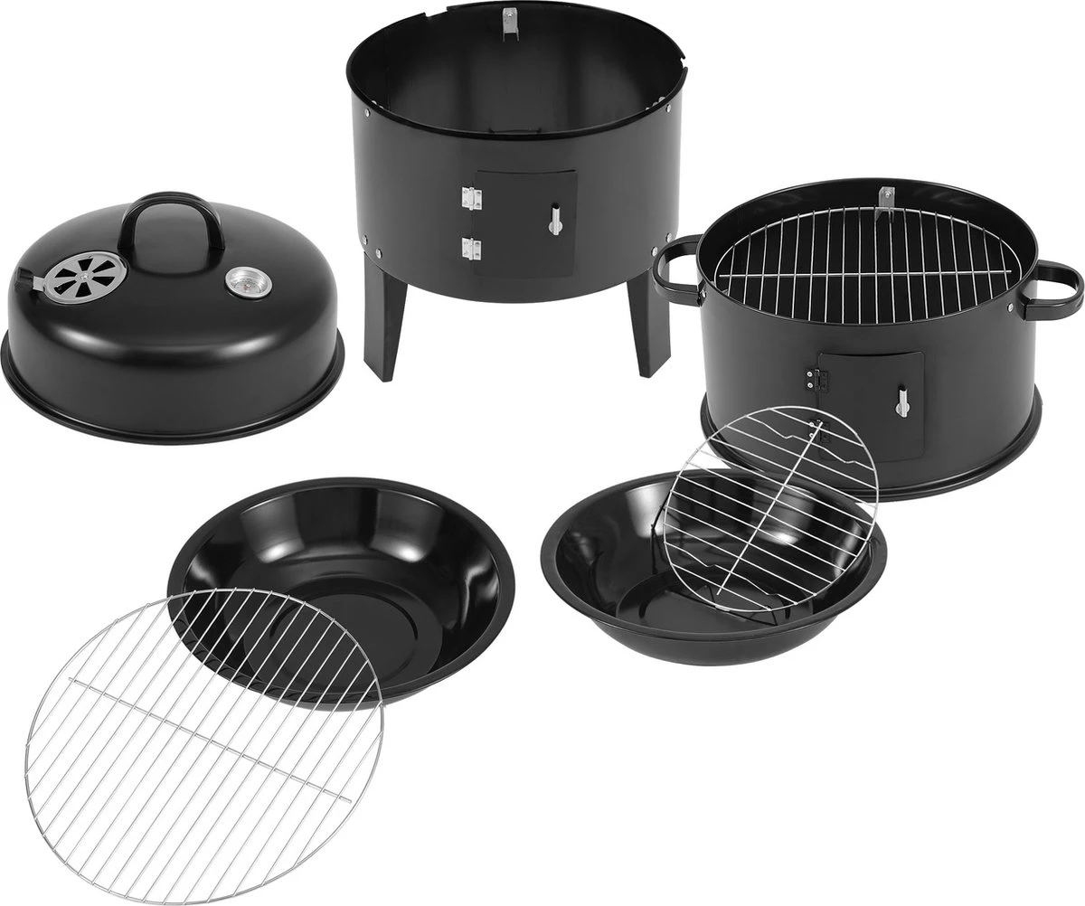Merkloos Monzana Barbecue-ROKER-Grill-Oven 6 Merkloos Monzana Barbecue-ROKER-Grill-Oven - Afbeelding 6