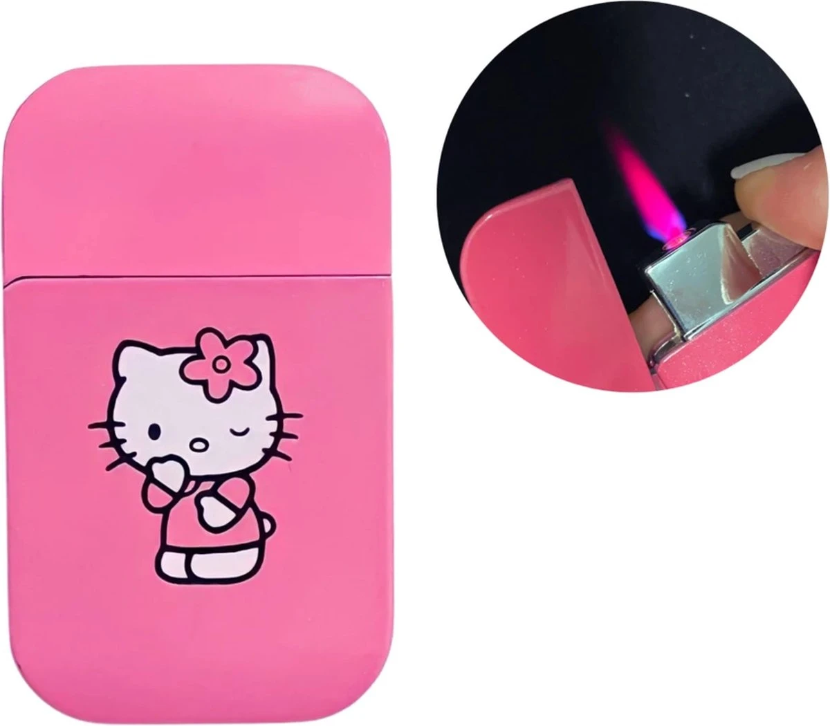 Merkloos Hello Kitty Aansteker - Roze Vlam 1 Merkloos Hello Kitty Aansteker - Roze Vlam