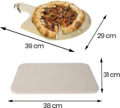 Buxibo 2in1 Pizzasteen - Voor BBQ & Oven - Inclusief Serveer Plank - Pizzabord/Pizzaplank - 30.5 X 38.1 X 1.4 Cm 24 Buxibo 2in1 Pizzasteen - Voor BBQ & Oven - Inclusief Serveer Plank - Pizzabord/Pizzaplank - 30.5 X 38.1 X 1.4 Cm -Barbecuebenodigdheden 1200x1085