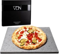 Pizzasteen BBQ Oven - Lava Van Vulkaan Etna - Barbecue Accesoires - Made In Italy - Broodbaksteen - 30x38x1.1 - VDN