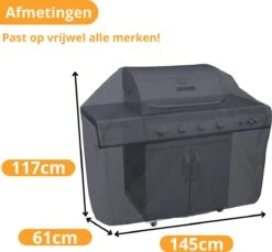 Waterdichte BBQ Hoes - Premium 145x61x117 Cm Barbecue Beschermhoes - Cover -Barbecuebenodigdheden 1200x1114 4