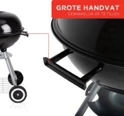 BBQ Collection Houtskoolbarbecue - Kogelbarbecue 45 X 60 Centimeter - Ronde Barbecue - Barbecue Op Wielen - Zwart - Metaal -Barbecuebenodigdheden 1200x1116 2