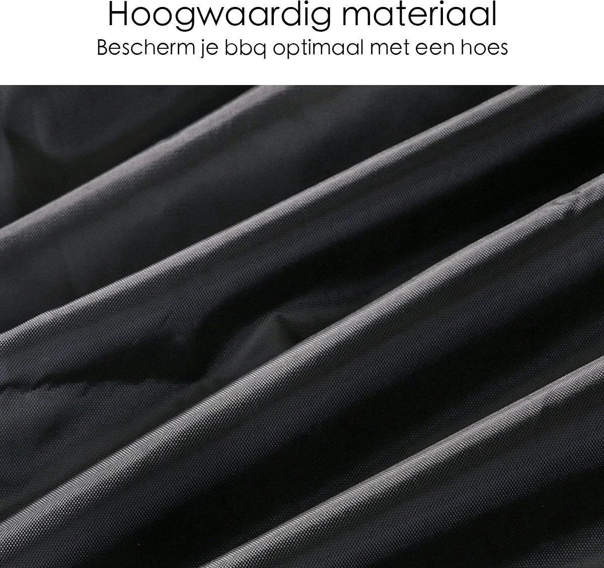 BBQ Beschermhoes - Voor Kamado - Universeel - Tot 23 Inch - Zwart 2 BBQ Beschermhoes - Voor Kamado - Universeel - Tot 23 Inch - Zwart - Afbeelding 2