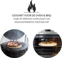 Boska Pizzasteen Deluxe - Voor Oven & BBQ - Knapperige Pizza's - Ø 29.5 Cm - BBQ Accessoires 21 Boska Pizzasteen Deluxe - Voor Oven & BBQ - Knapperige Pizza's - Ø 29.5 Cm - BBQ Accessoires -Barbecuebenodigdheden 1200x1131 1