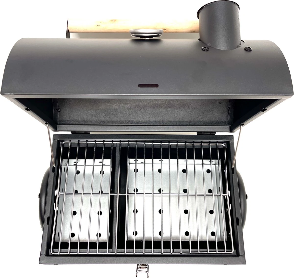 Compacte Draagbare Kolen BBQ Van Wolff BBQ - Handig Voor Op De Camping Op Het Strand Of In Een Park - Smoker Barbecue - Draagbare Lichtgewicht Bbq - Met Thermometer En Lucht Doorvoer. Laat Je Vlees Langzaam Garen. 2 Compacte Draagbare Kolen BBQ Van Wolff BBQ - Handig Voor Op De Camping Op Het Strand Of In Een Park - Smoker Barbecue - Draagbare Lichtgewicht Bbq - Met Thermometer En Lucht Doorvoer. Laat Je Vlees Langzaam Garen. - Afbeelding 2