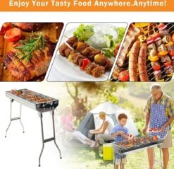 Uten - Houtskoolbarbecue - Opvouwbare Barbecue - Houtskoolbarbecues - Draagbare Camping Barbecue - 430 Roestvrij Staal Grill BBQ - 5-10 Persoon Tuin Buitenfeest - Zilver 12 Uten - Houtskoolbarbecue - Opvouwbare Barbecue - Houtskoolbarbecues - Draagbare Camping Barbecue - 430 Roestvrij Staal Grill BBQ - 5-10 Persoon Tuin Buitenfeest - Zilver -Barbecuebenodigdheden 1200x1162