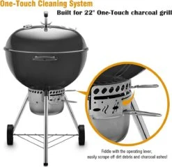 One-Touch-reinigingssysteemkit Voor 57 CM Kogel BBQ , Geschikt Als Vervanging In Diverse Weber Kogel BBQ's -Barbecuebenodigdheden 1200x1165 3