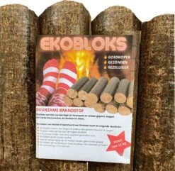 Ekobloks Hardhout Briketten 10 KG - Openhaard- Allesbrander- Kachel- Haardblokken - Hoog Rendement - Extra Lange Brandduur - Duurzaam - CO2 Neutraal - Meer Warmte - Gezondere Lucht - Minder Afval - Goedkope Brandstof - Mooie Vlammen - Puur Natuur -Barbecuebenodigdheden 1200x1172