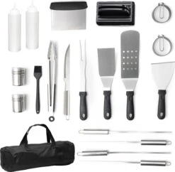 BBQ Gereedschapset - Opbergtas - BBQ Accessoires - BBQ Tang - BBQ Set - BBQ Borstel - BBQ Gereedschap - Roestvrij Staal 15 BBQ Gereedschapset - Opbergtas - BBQ Accessoires - BBQ Tang - BBQ Set - BBQ Borstel - BBQ Gereedschap - Roestvrij Staal -Barbecuebenodigdheden 1200x1177 4