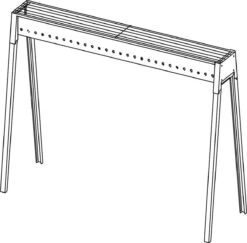 Spiedini Saté-bbq Bali 80 - Saté Houtskoolbarbecue Met Horizontaal Rooster - 80 Cm Lang, 11 Cm Breed - Materiaal: Gealuminiseerd Ijzer -Barbecuebenodigdheden 1200x1179