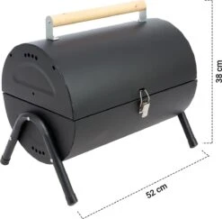 MaxxGarden BBQ - Houtskool Barbecue - Smoker Barbecue - Grilloppervlak (LxB) 38 X 52 Cm - Met Dubbel Grill Vlak - Zwart -Barbecuebenodigdheden 1200x1182 2