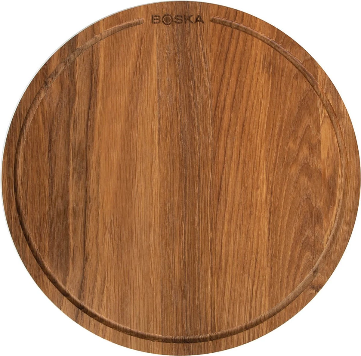 Boska Pizzaplank Friends L - BBQ Accessoires - Eikenhout - Handige Opvanggeul - Ø 34 Cm 1 Boska Pizzaplank Friends L - BBQ Accessoires - Eikenhout - Handige Opvanggeul - Ø 34 Cm