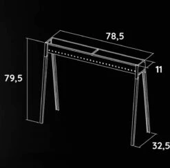 Spiedini Saté-bbq Bali 80 - Saté Houtskoolbarbecue Met Horizontaal Rooster - 80 Cm Lang, 11 Cm Breed - Materiaal: Gealuminiseerd Ijzer -Barbecuebenodigdheden 1200x1185