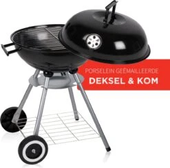BBQ Collection Houtskoolbarbecue - Kogelbarbecue 45 X 60 Centimeter - Ronde Barbecue - Barbecue Op Wielen - Zwart - Metaal -Barbecuebenodigdheden 1200x1191 2