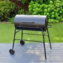 BBQ XL Houtskoolbarbecue - Cilindervorm - Grilloppervlak (LxB) 71 X 35 Cm - Zwart -Barbecuebenodigdheden 1200x1196