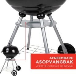 BBQ Collection Houtskoolbarbecue - Kogelbarbecue 45 X 60 Centimeter - Ronde Barbecue - Barbecue Op Wielen - Zwart - Metaal -Barbecuebenodigdheden 1200x1200 134