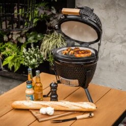BluMill Kamado BBQ Egg - Kamado 13 Inch - Incl. Vlees Thermometer - Houtskoolbarbecues - Zwart - Ø 27cm 18 BluMill Kamado BBQ Egg - Kamado 13 Inch - Incl. Vlees Thermometer - Houtskoolbarbecues - Zwart - Ø 27cm -Barbecuebenodigdheden 1200x1200 157