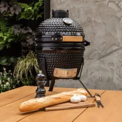 BluMill Kamado BBQ Egg - Kamado 13 Inch - Incl. Vlees Thermometer - Houtskoolbarbecues - Zwart - Ø 27cm 27 BluMill Kamado BBQ Egg - Kamado 13 Inch - Incl. Vlees Thermometer - Houtskoolbarbecues - Zwart - Ø 27cm -Barbecuebenodigdheden 1200x1200 163