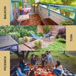 Ozocozy BBQ-ONE Houtskool Tafelbarbecue - Ø30 Cm- Zwart - Incl. Draagtas, Siliconen Bakkwast En RVS-Barbecuetang -Barbecuebenodigdheden 1200x1200 28