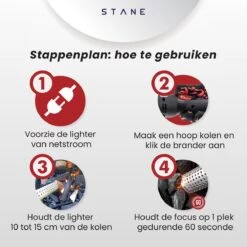 Bbq Aansteker Electrisch - Looftlighter - Bbq Starter - Bbq Accesoires - One Minute Lighter - Incl. Bbq Handschoenen - ®Stane -Barbecuebenodigdheden 1200x1200 307