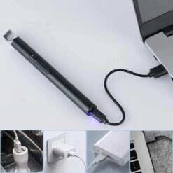 Oplaadbare Lange Elektrische Aansteker - Duurzame Plasma Aansteker - Inclusief Cadeauverpakking - BBQ - Kaarsen - Zwart 12 Oplaadbare Lange Elektrische Aansteker - Duurzame Plasma Aansteker - Inclusief Cadeauverpakking - BBQ - Kaarsen - Zwart -Barbecuebenodigdheden 1200x1200 327