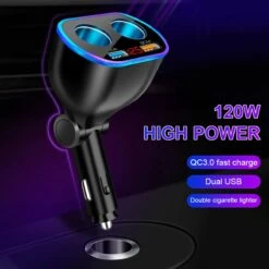 Auto Sigarettenaansteker Splitter - Losse Oplader - USB 2.0 A/USB 3.0 A 2 Poorten - Zwart - Snellader - Splitter - Auto Lader USB 22 Auto Sigarettenaansteker Splitter - Losse Oplader - USB 2.0 A/USB 3.0 A 2 Poorten - Zwart - Snellader - Splitter - Auto Lader USB -Barbecuebenodigdheden 1200x1200 338