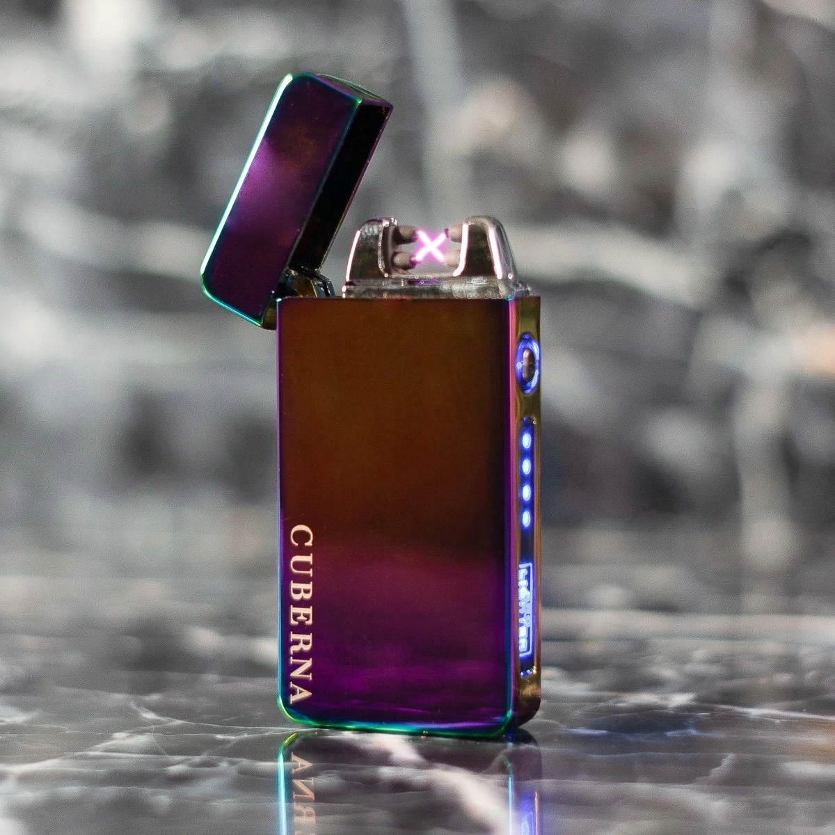 Merkloos Cuberna Elektrische Plasma USB Aansteker Met Batterij Indicator Rainbow - Wind En Storm Bestendig - Geschikt Voor Kaarsen, Vuurwerk, Sigaretten En BBQ 1 Merkloos Cuberna Elektrische Plasma USB Aansteker Met Batterij Indicator Rainbow - Wind En Storm Bestendig - Geschikt Voor Kaarsen, Vuurwerk, Sigaretten En BBQ