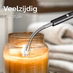 Dailygoods® Elektrische Aansteker - Plasma Aansteker - Oplaadbaar - Gift Set - Zwart -Barbecuebenodigdheden 1200x1200 363
