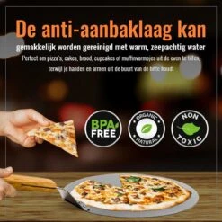 Inpro Pizzaschep RVS - Rond - Voor BBQ En Oven - Pizzaspatel - Taartschep - Houten Handvat - BBQ Gereedschap - Keukengerei - 30 Cm Diameter - Spatel 14 Inpro Pizzaschep RVS - Rond - Voor BBQ En Oven - Pizzaspatel - Taartschep - Houten Handvat - BBQ Gereedschap - Keukengerei - 30 Cm Diameter - Spatel -Barbecuebenodigdheden 1200x1200 414