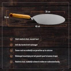 Inpro Pizzaschep RVS - Rond - Voor BBQ En Oven - Pizzaspatel - Taartschep - Houten Handvat - BBQ Gereedschap - Keukengerei - 30 Cm Diameter - Spatel 20 Inpro Pizzaschep RVS - Rond - Voor BBQ En Oven - Pizzaspatel - Taartschep - Houten Handvat - BBQ Gereedschap - Keukengerei - 30 Cm Diameter - Spatel -Barbecuebenodigdheden 1200x1200 417