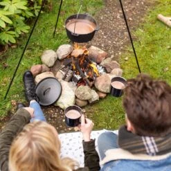 Esschert Design - Driepoot Met Ketting - Haardvuur Accessoires - Staal - Zwart -Barbecuebenodigdheden 1200x1200 42