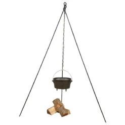 Esschert Design - Driepoot Met Ketting - Haardvuur Accessoires - Staal - Zwart -Barbecuebenodigdheden 1200x1200 48