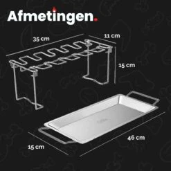 GrillX Kippenvleugelhouder - Kiphouder Voor BBQ & Oven - RVS - BBQ Accesoires 13 GrillX Kippenvleugelhouder - Kiphouder Voor BBQ & Oven - RVS - BBQ Accesoires -Barbecuebenodigdheden 1200x1200 481