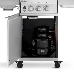 Burnhard Gas BBQ FRED JR. Deluxe - 2 Branders - Incl. Keramische Infraroodbrander & Afdekhoes - Deluxe 26 Burnhard Gas BBQ FRED JR. Deluxe - 2 Branders - Incl. Keramische Infraroodbrander & Afdekhoes - Deluxe -Barbecuebenodigdheden 1200x1200 5