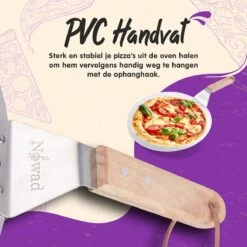Nowad Pizzaschep RVS Rond Voor BBQ En Oven - 30,5 Cm - Pizzaspatel - Taartschep - Houten Handvat - Ophangbaar - Rond - Vaatwasbestendig - Keukenaccessoires -Barbecuebenodigdheden 1200x1200 502