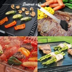 Mountain Jack® 40-Delige Luxe BBQ Grill Accessoires Set In Roestvrij Staal – Barbecue Gereedschap – Tangenset, Vlees Thermometer, Vleestang, Borstel, Spiezen, Vleesmes, Vleesvork -Barbecuebenodigdheden 1200x1200 517