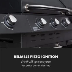 Klarstein Kingsville Double Barbecue - Houtskool- En Gasbarbecue - Smoker BBQ - Inclusief Deksels En Thermometer - Met 2 Roosters - Zwart -Barbecuebenodigdheden 1200x1200 52