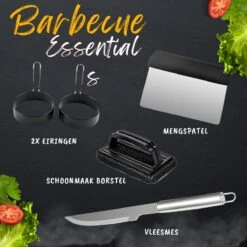 BBQ Gereedschapset - Opbergtas - BBQ Accessoires - BBQ Tang - BBQ Set - BBQ Borstel - BBQ Gereedschap - Roestvrij Staal 13 BBQ Gereedschapset - Opbergtas - BBQ Accessoires - BBQ Tang - BBQ Set - BBQ Borstel - BBQ Gereedschap - Roestvrij Staal -Barbecuebenodigdheden 1200x1200 543