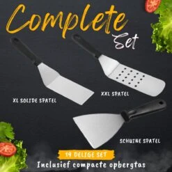 BBQ Gereedschapset - Opbergtas - BBQ Accessoires - BBQ Tang - BBQ Set - BBQ Borstel - BBQ Gereedschap - Roestvrij Staal 14 BBQ Gereedschapset - Opbergtas - BBQ Accessoires - BBQ Tang - BBQ Set - BBQ Borstel - BBQ Gereedschap - Roestvrij Staal -Barbecuebenodigdheden 1200x1200 544